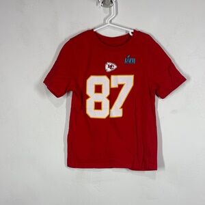Nike NFLKansas City Chiefs Travis Kelce Red Kids T-Shirt size large